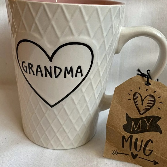 My Mug Other - My Mug Grandma Pink White Waffle Texture Brand New
